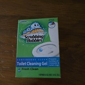 New Scrubbing Bubbles Toilet Cleaning Gel Fresh Clean Dispenser Discs